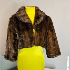 Chic Brown Faux Fur Teddy Jacket